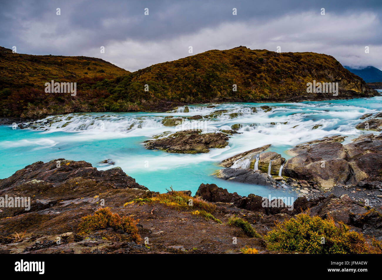 Torres del Paine National Park, Patagonia, Chile, South America, Paine river, Stock Photo