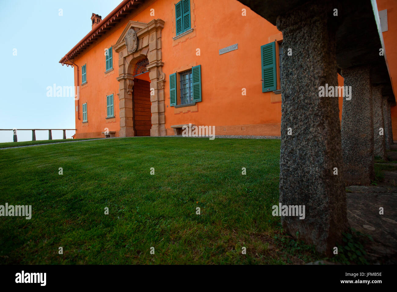 Europe, Italy, Lombardia, Lecco, House feature Montevecchia, Stock Photo