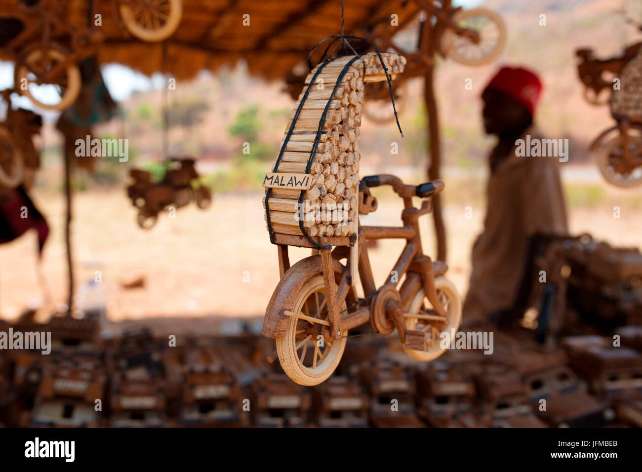 Africa, Malawi, Lilongwe district, Wood crafts Stock Photo