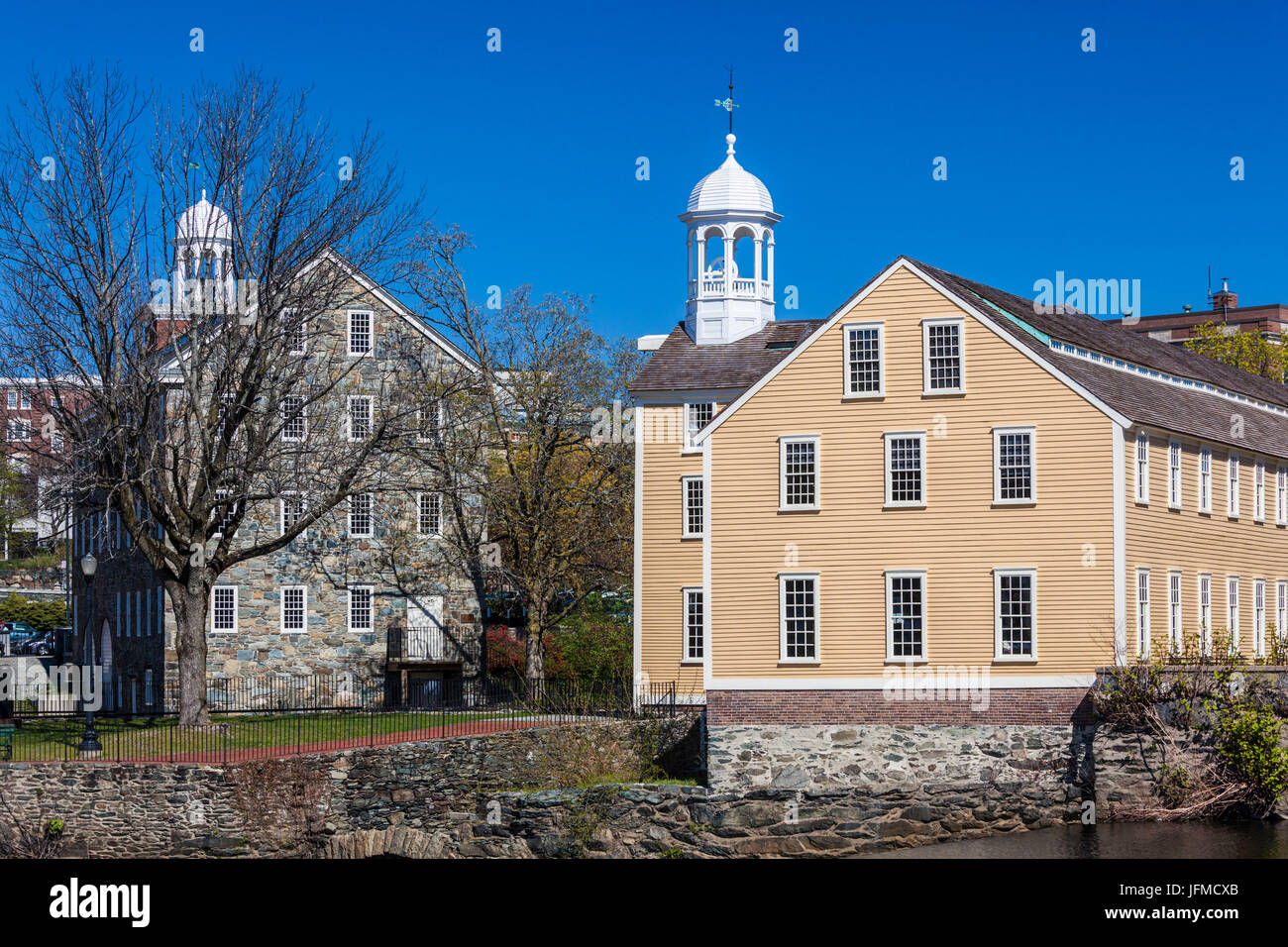 USA, Rhode Island, Pawtucket, Slater Mill Historic Site, first water