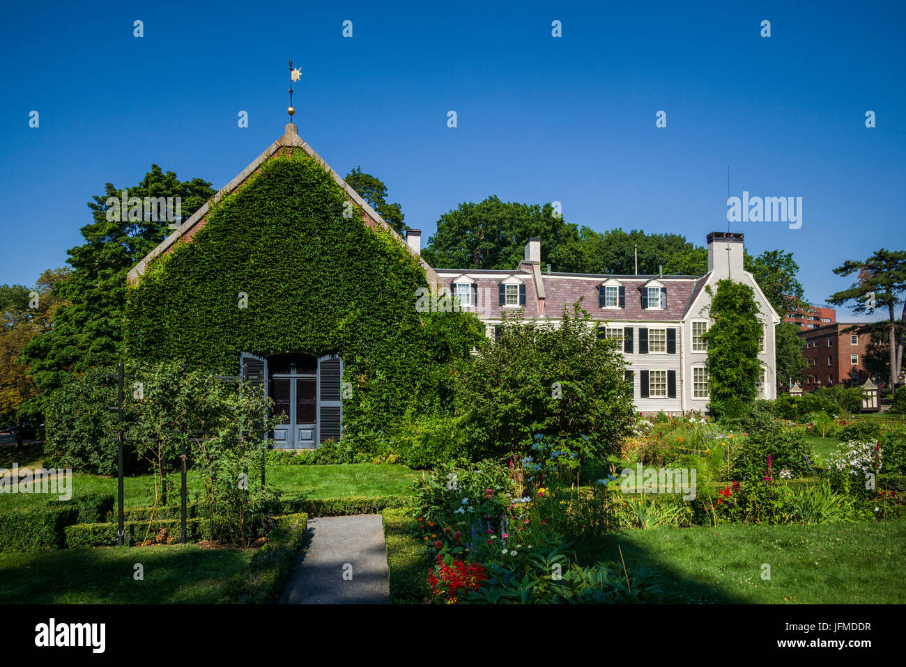 USA, Massachusetts, Quincy, Adams National Historical Park, The Old House at Peace Field, former home of President John Adams Stock Photo