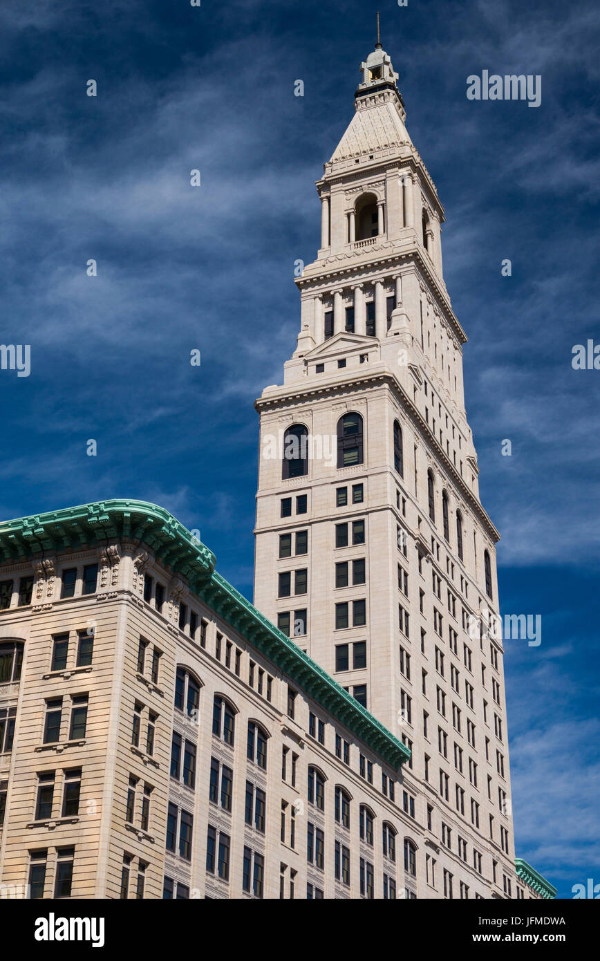USA, Connecticut, Hartford, Travelers Tower, headquarters of the Travelers Insurance Company Stock Photo