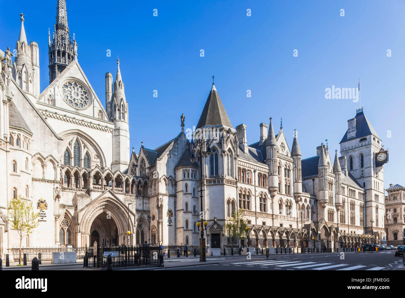 England, London, Temple, The Royal Courts of Justice Stock Photo