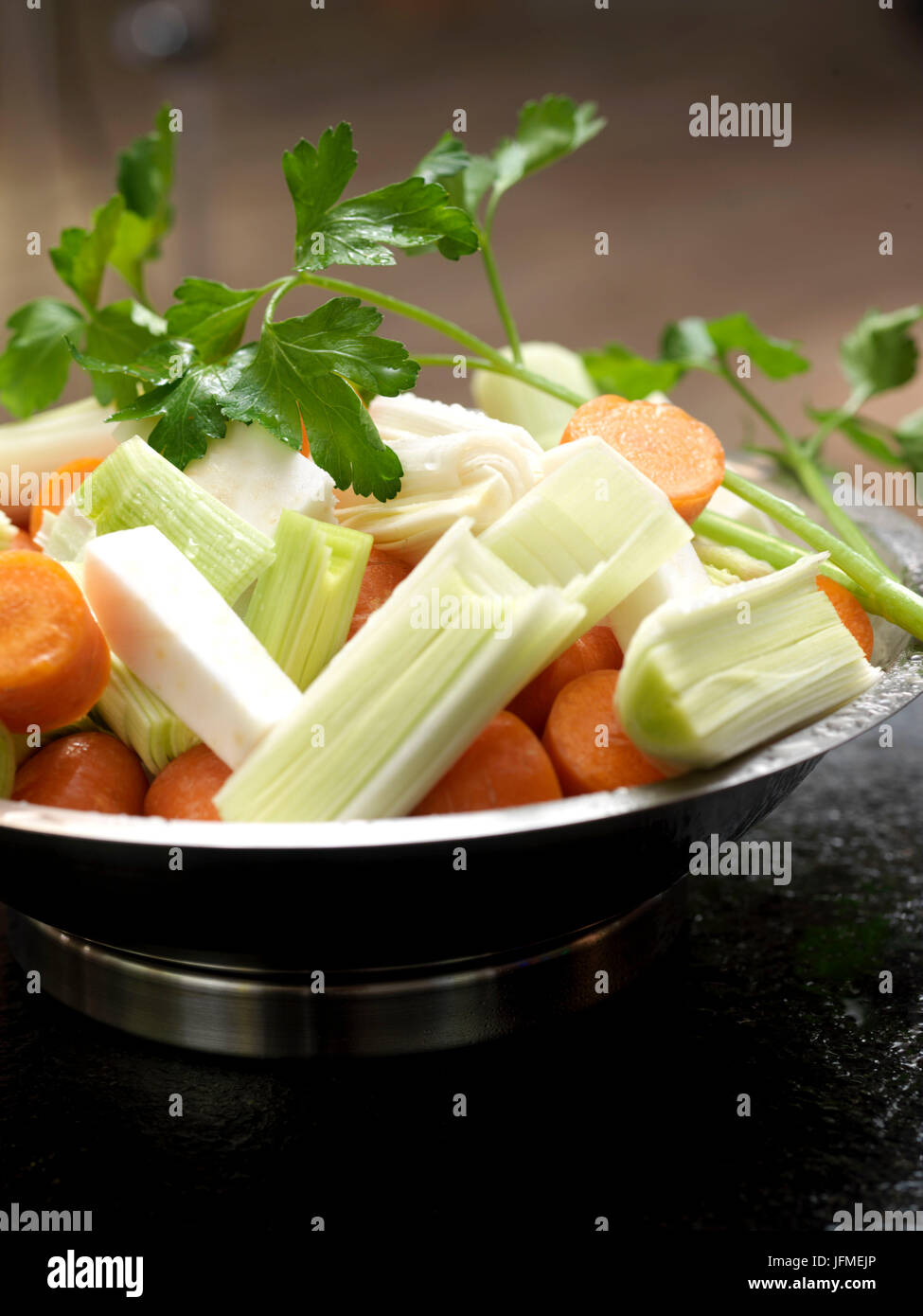 Wurzelgemüse, geschnitten, roh, Stock Photo