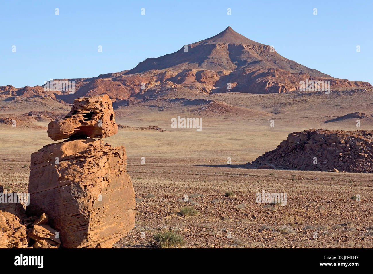 Afrika, s?dliches Afrika, Namibia, Erongo-Region, Damaraland, Sandstein Felsen am Huab-Fluss Stock Photo