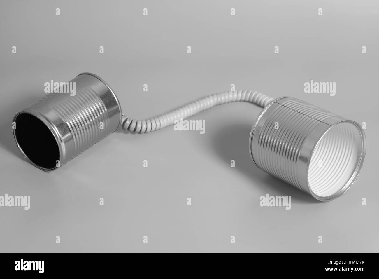 Tin can string Black and White Stock Photos & Images Alamy