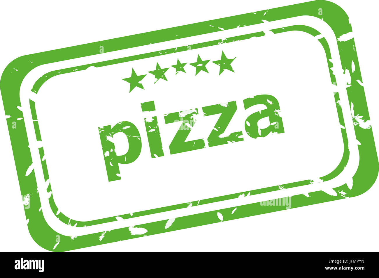 Pizza grunge rubber stamp isolated on white background Stock Photo - Alamy