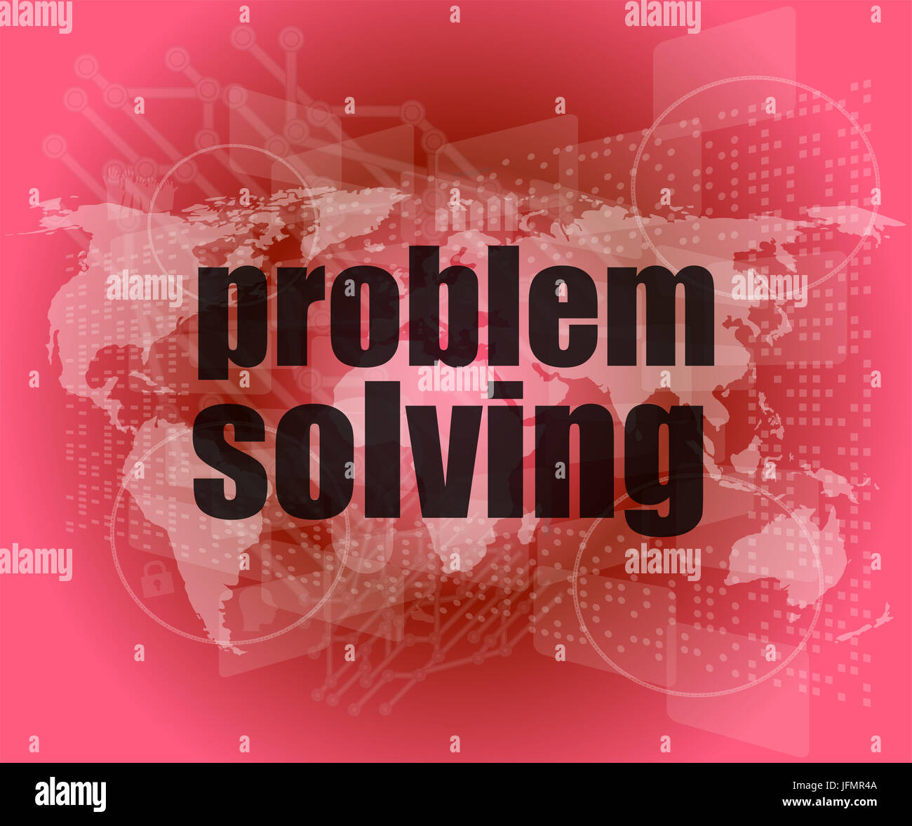 business concept: words problem solving on digital screen Stock Photo ...