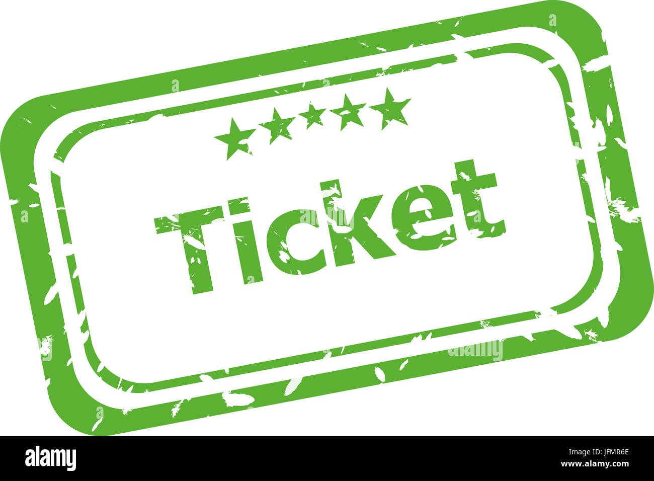 ticket Rubber Stamp isolated over a white background Stock Photo Alamy