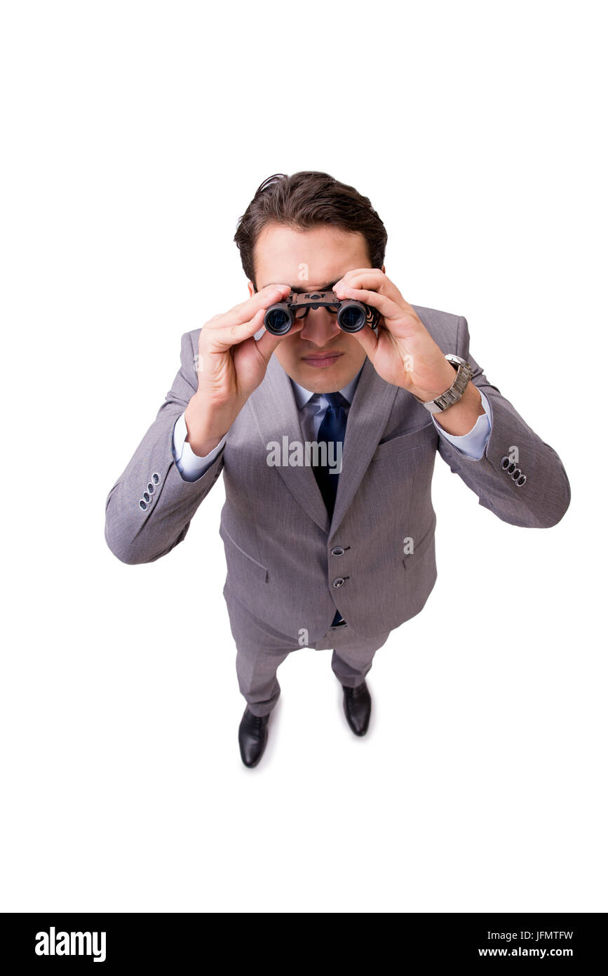 Young businessman isolated on the white background Stock Photo - Alamy