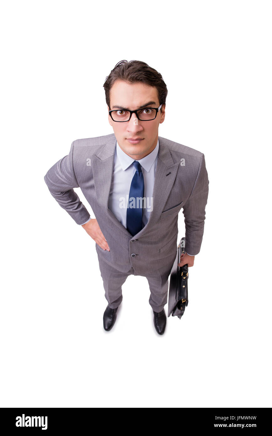 Young businessman isolated on the white background Stock Photo - Alamy
