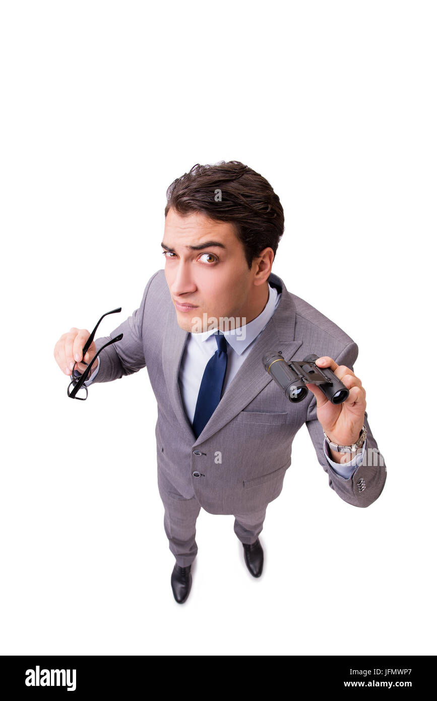 Young businessman isolated on the white background Stock Photo - Alamy