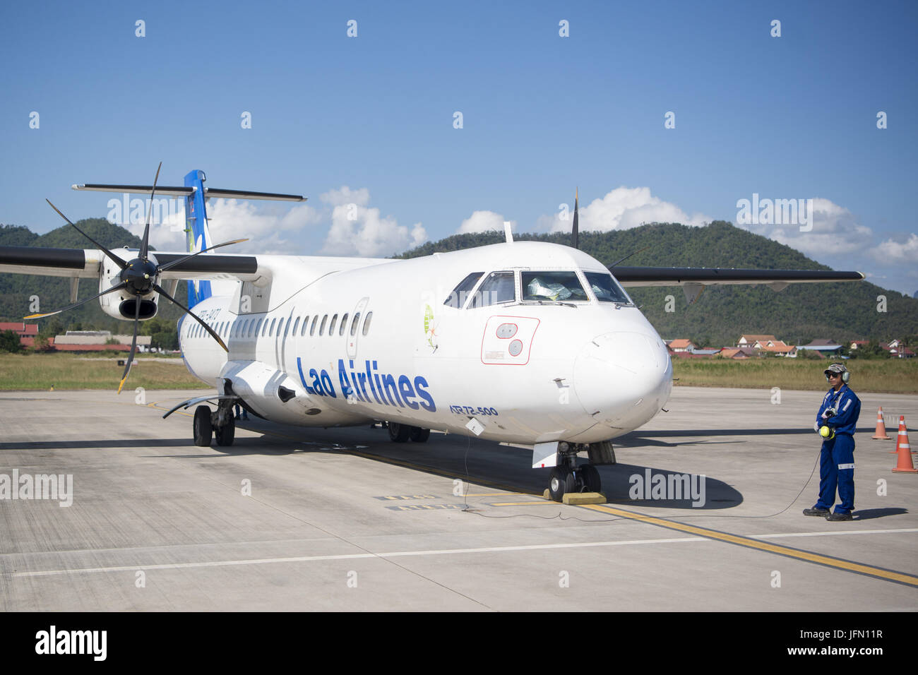 LAOS LUANG PRABANG LAO AIRLINES Stock Photo Alamy