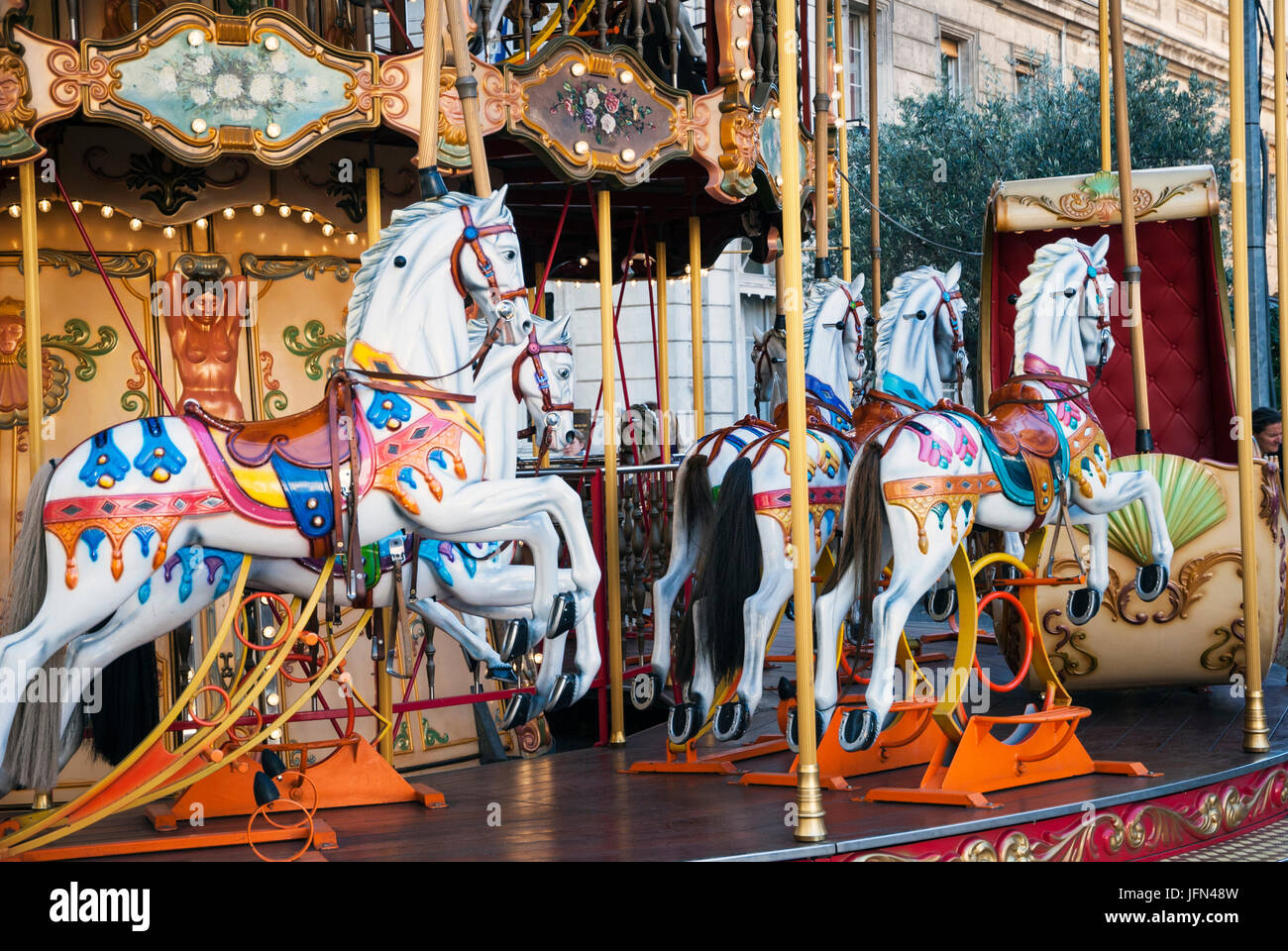 Old fashioned carousel horse hi-res stock photography and images - Alamy