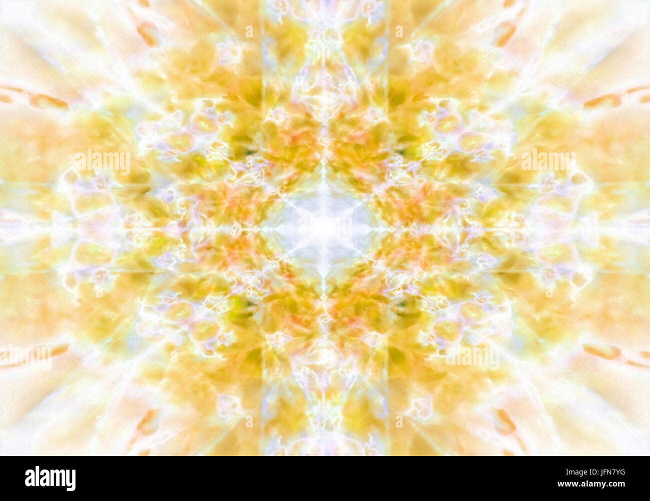 Yellow kaleidoscope background Stock Photo Alamy