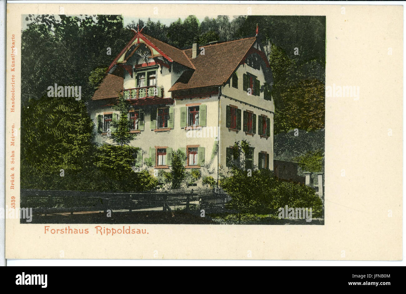 05339-Rippoldsau-1904-Forsthaus-Brück & Sohn Kunstverlag Stock Photo