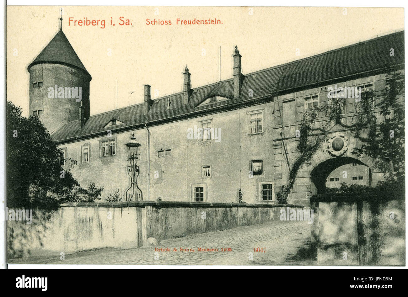 06047Freiberg1905Schloß FreudensteinBrück & Sohn Kunstverlag Stock