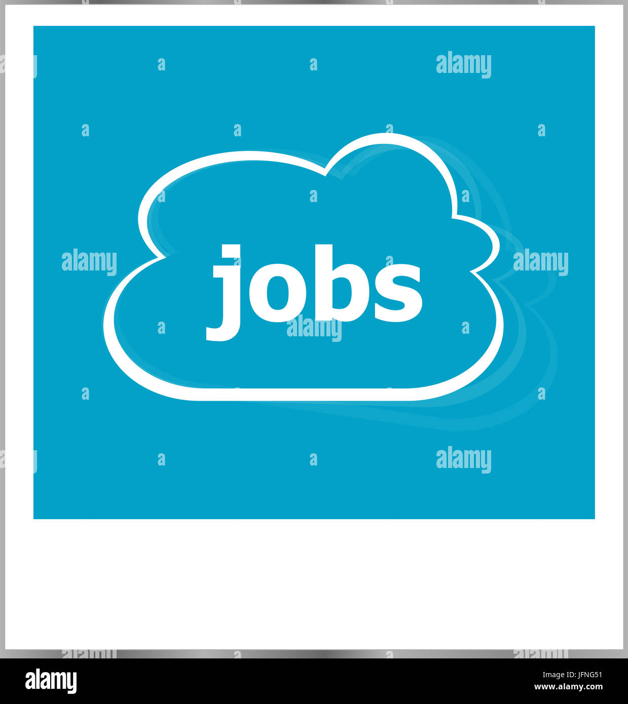 photo frame with jobs word, business concept Stock Photo Alamy