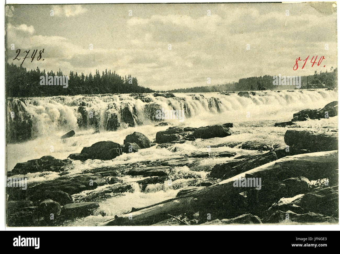 08140-Oregon City-1906-Willamette Falls-Brück & Sohn Kunstverlag Stock Photo