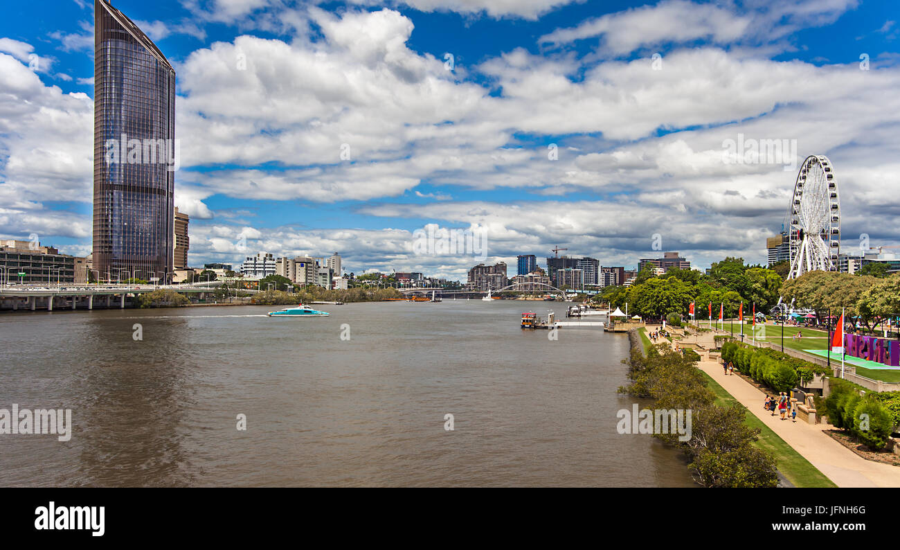 Brisbane Southbank Parklands Australia Stock Photo