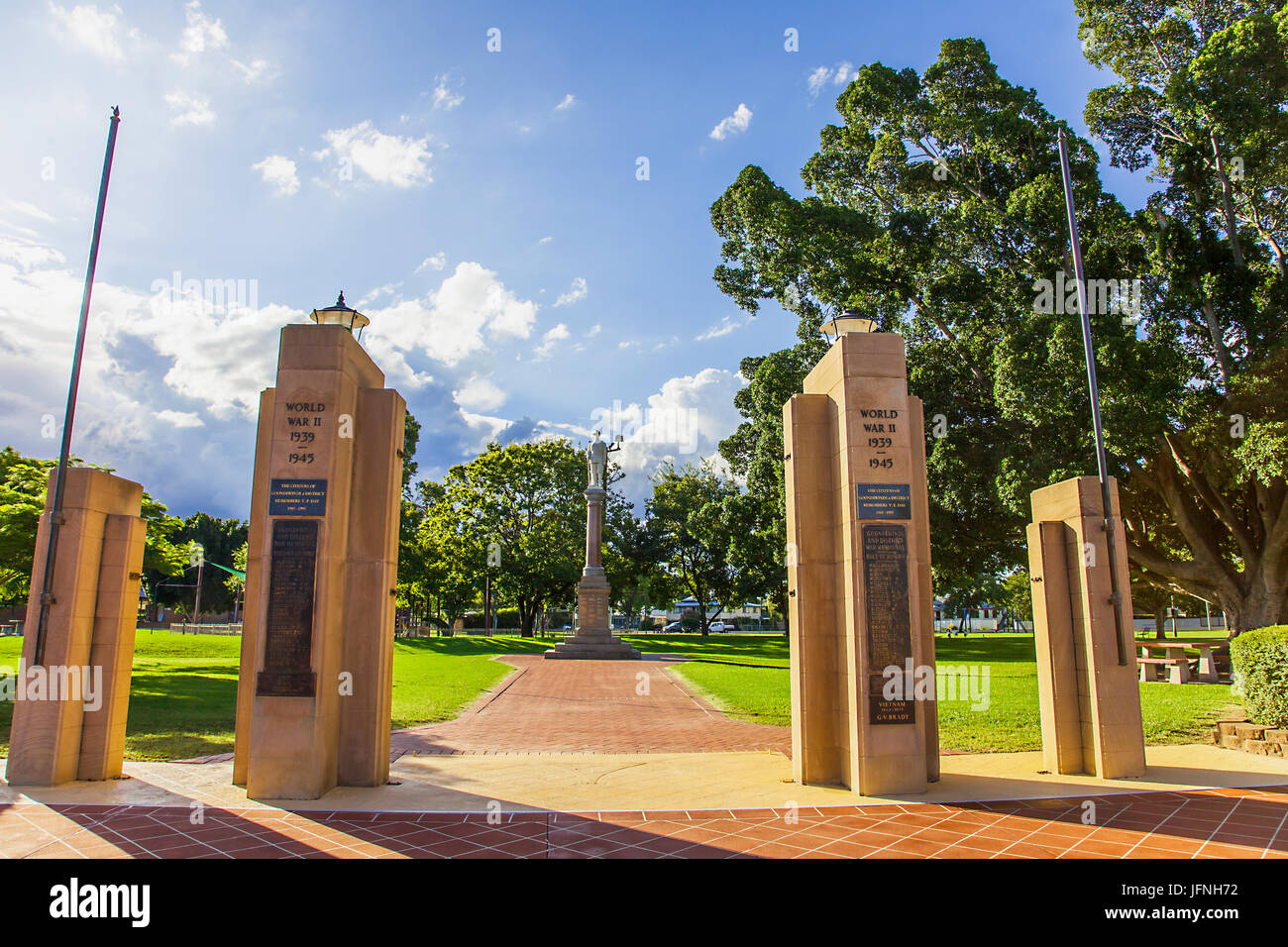 Goondiwindi War Memorial Park Australia Stock Photo