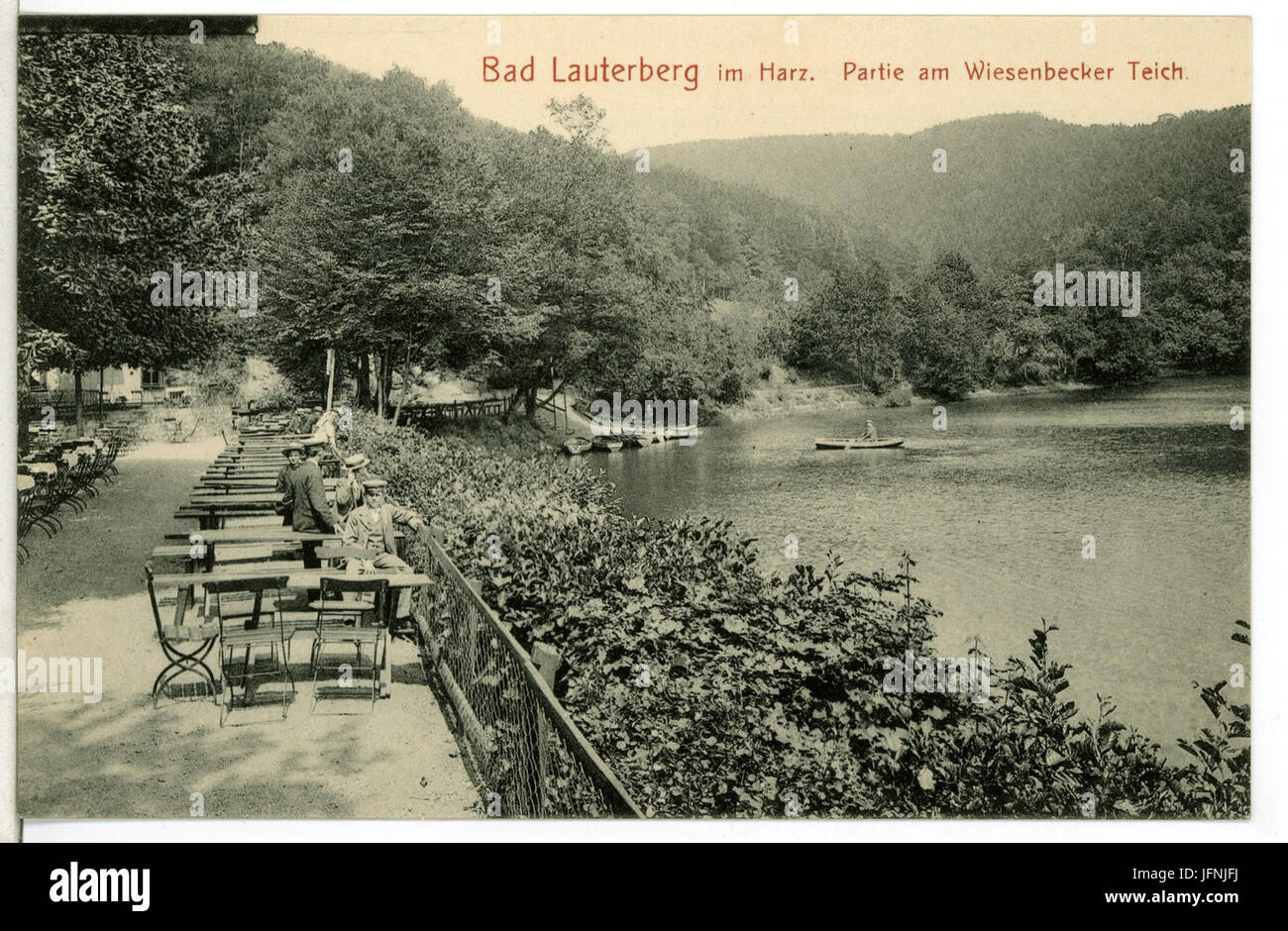 09174-Bad Lauterberg-1907-Wiesenbecker - Teich-Brück & Sohn Kunstverlag Stock Photo