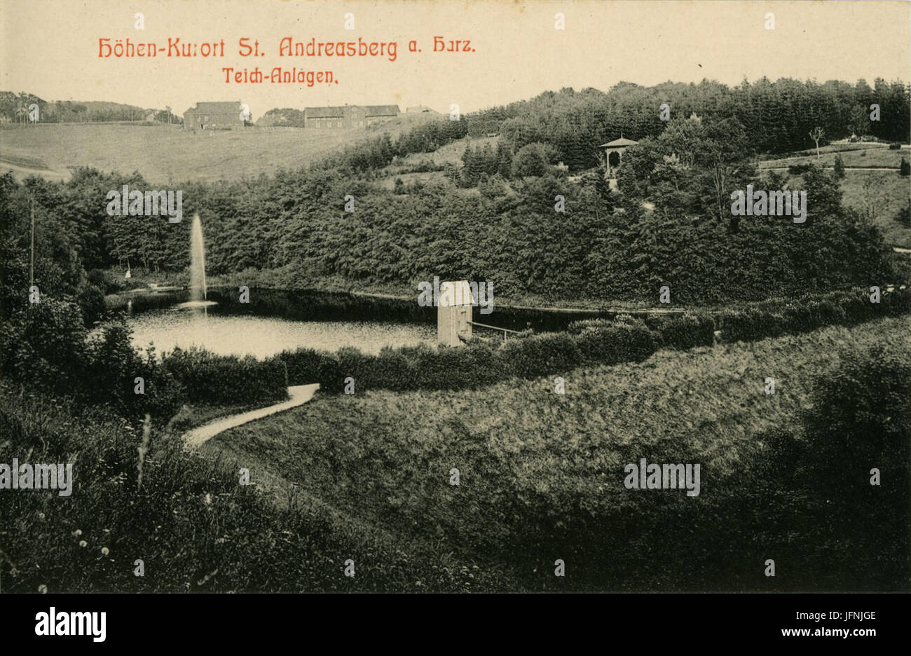 09194St. Andreasberg1907Teich AnlagenBrück & Sohn Kunstverlag