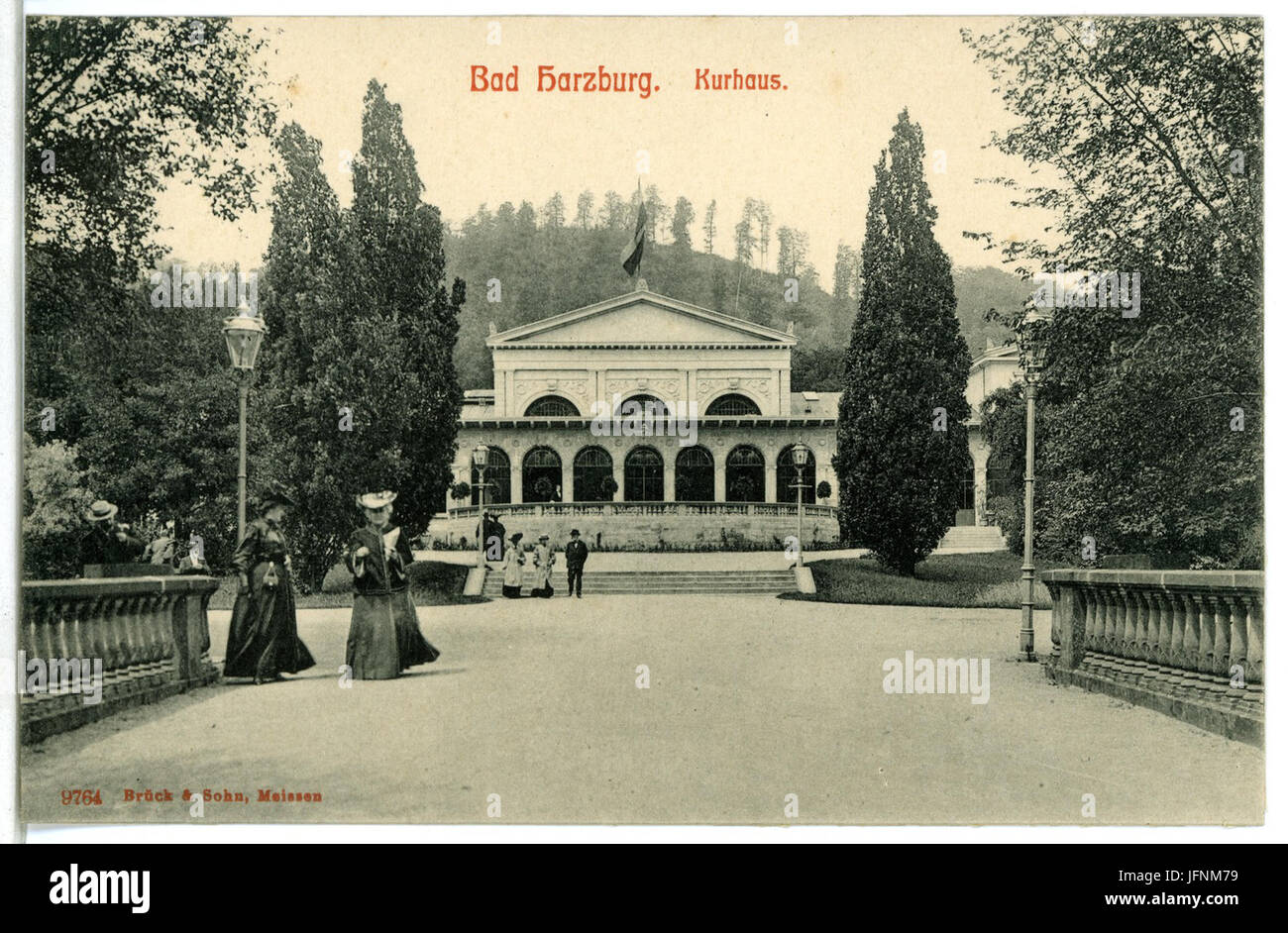 09764-Bad Harzburg-1908-Kurhaus-Brück & Sohn Kunstverlag Stock Photo