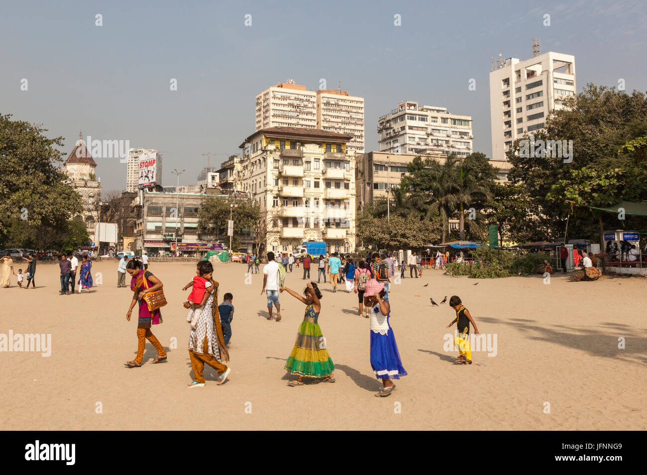 Chowpatty beach, Mumbai, India Stock Photo