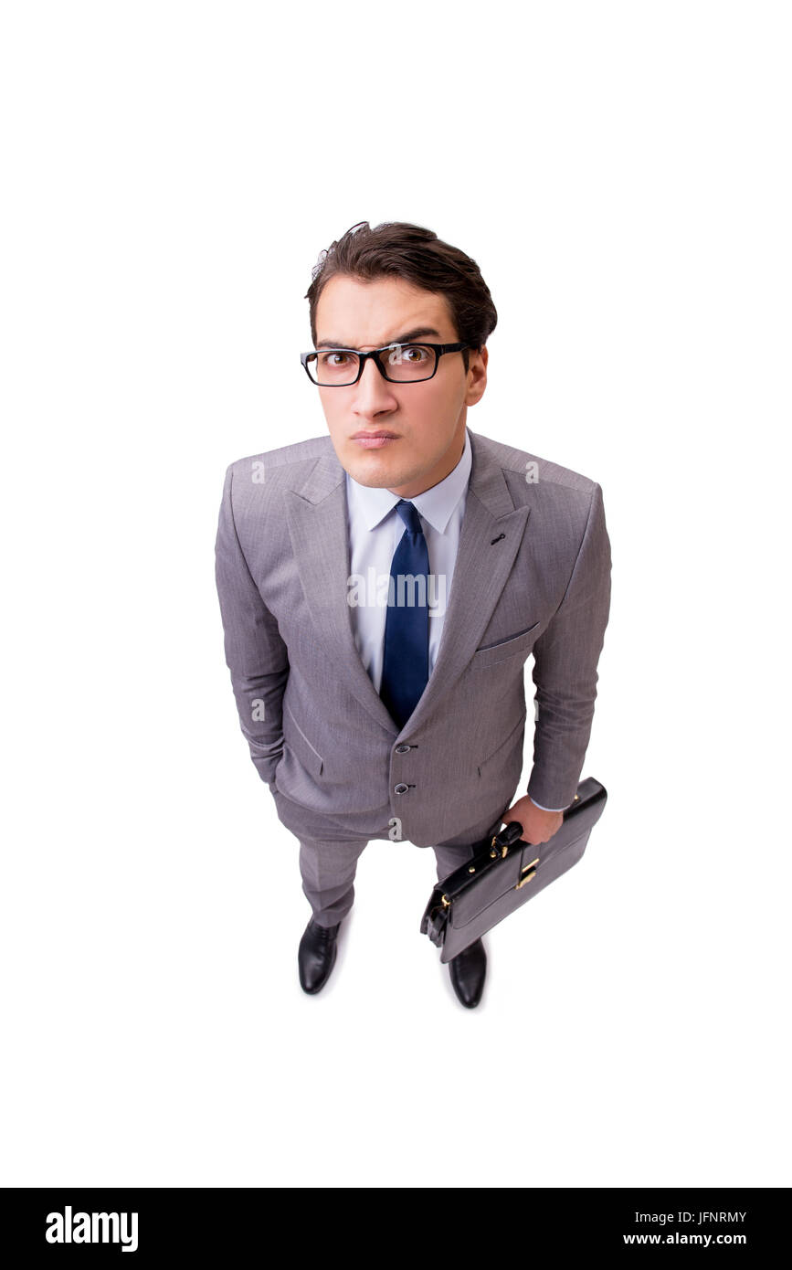 Young businessman isolated on the white background Stock Photo - Alamy