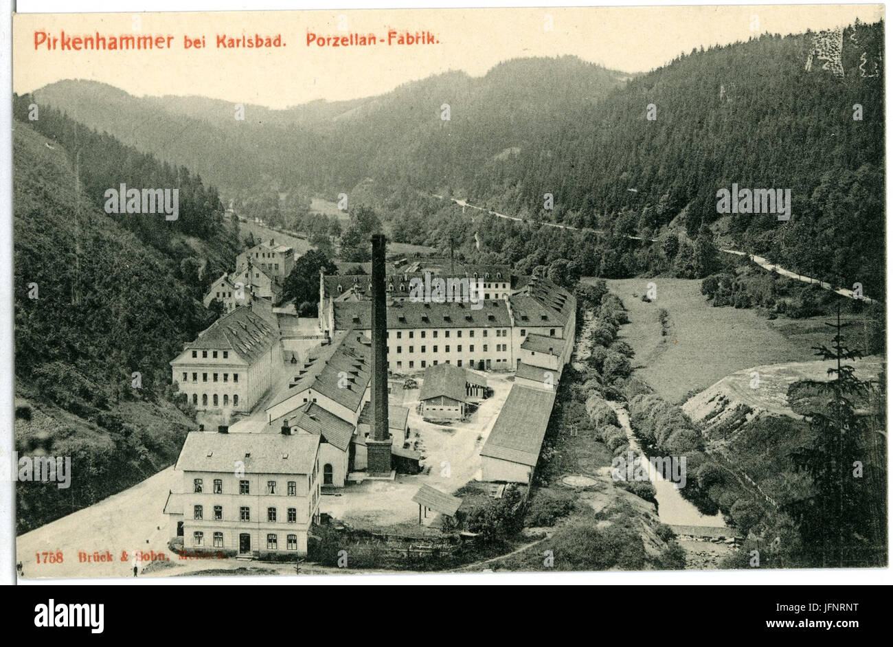 01758-Pirkenhammer-1901-Porzellanfabrik-Brück & Sohn Kunstverlag Stock Photo