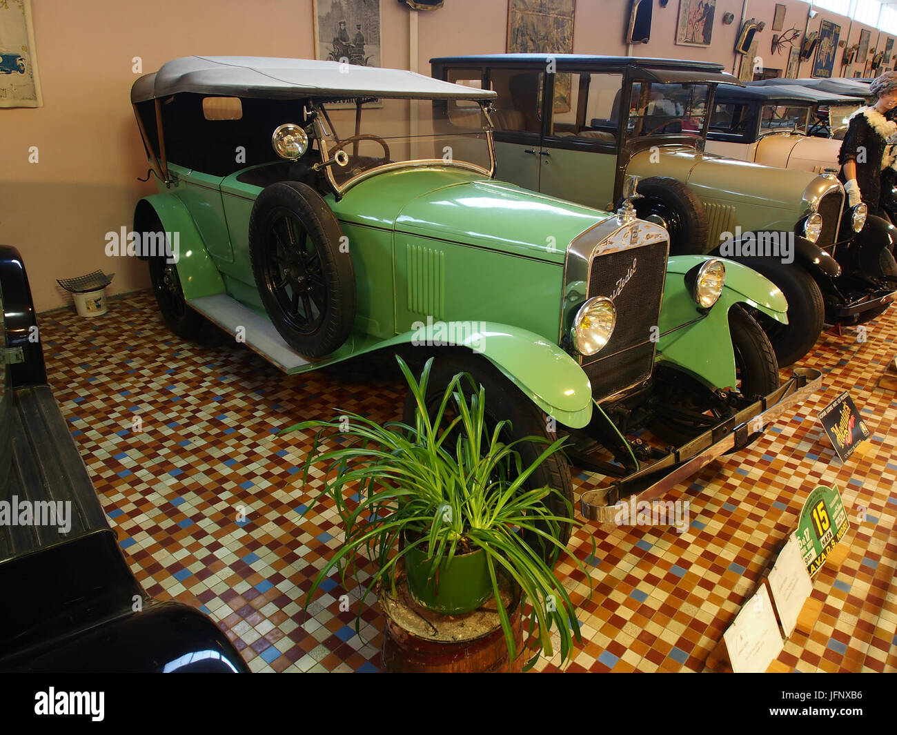 1925 Donnet Zedel C16, 4 cyl, 11CV Tourer at the Musée Automobile de Vendée pic-2 Stock Photo