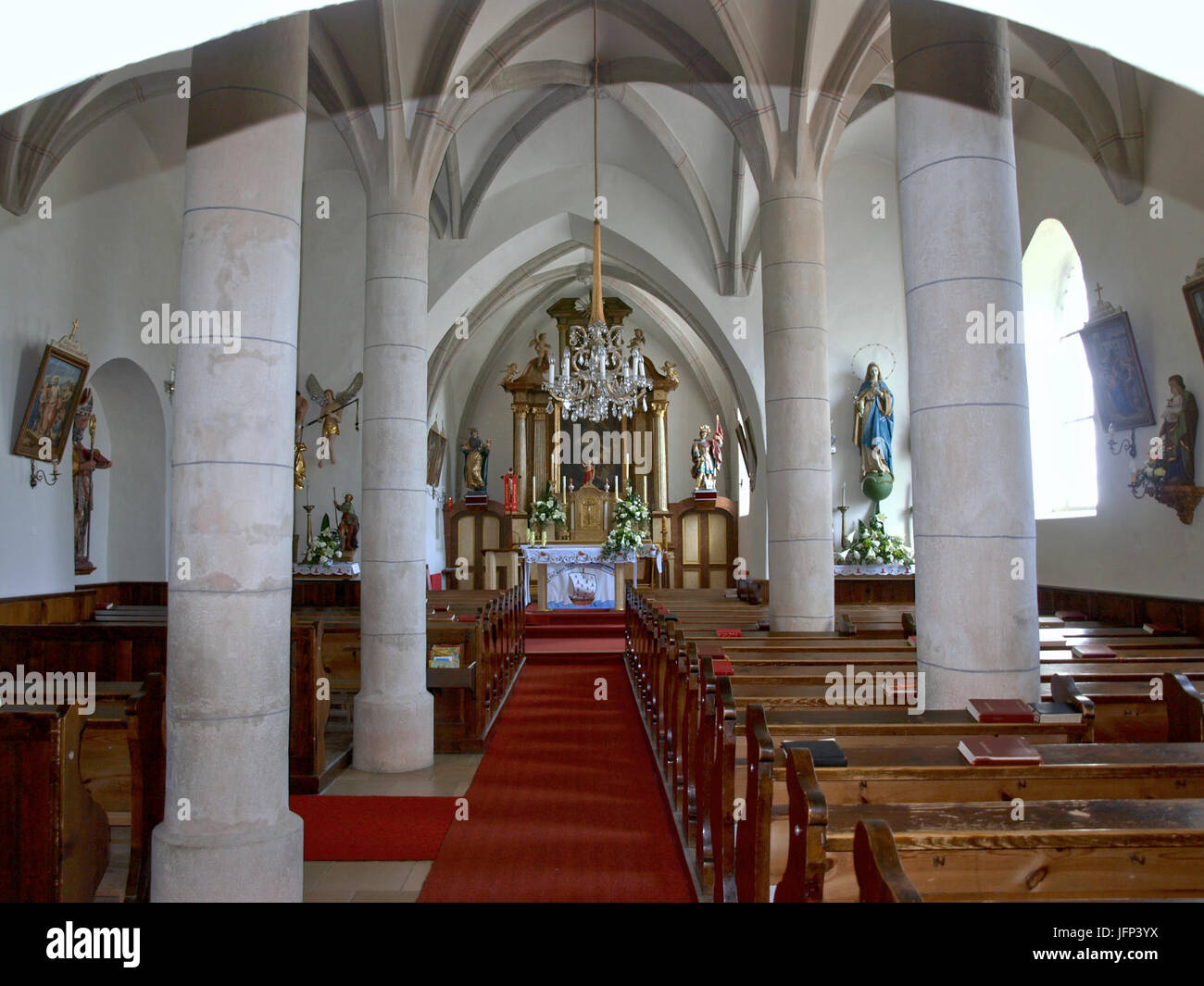 2013.04.28 - Münichreith-Laimbach - Pfarrkirche hl. Nikolaus und Friedhof - 04 Stock Photo