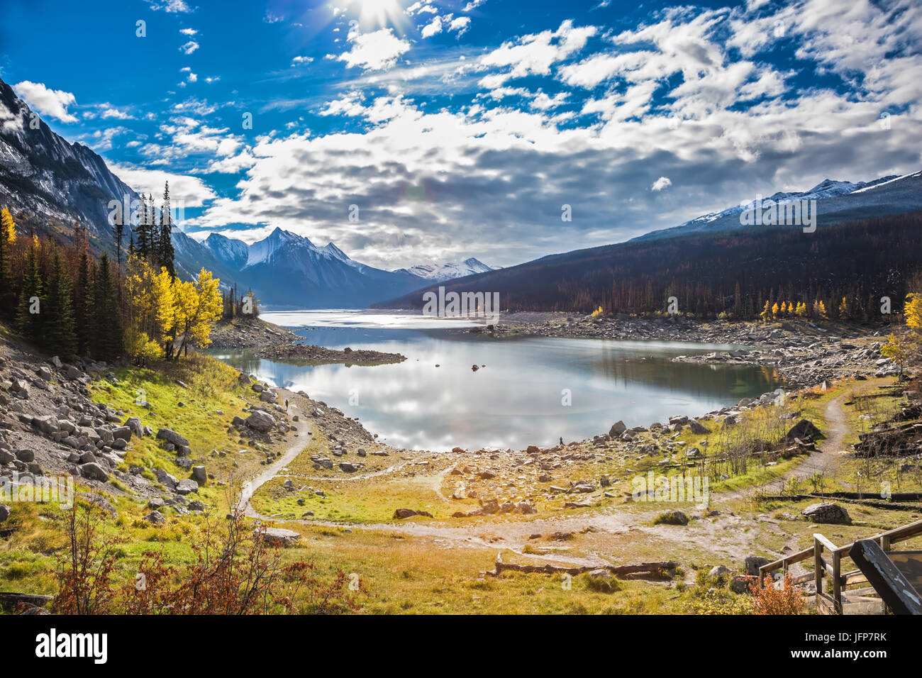 The picturesque Medicin Lake Stock Photo