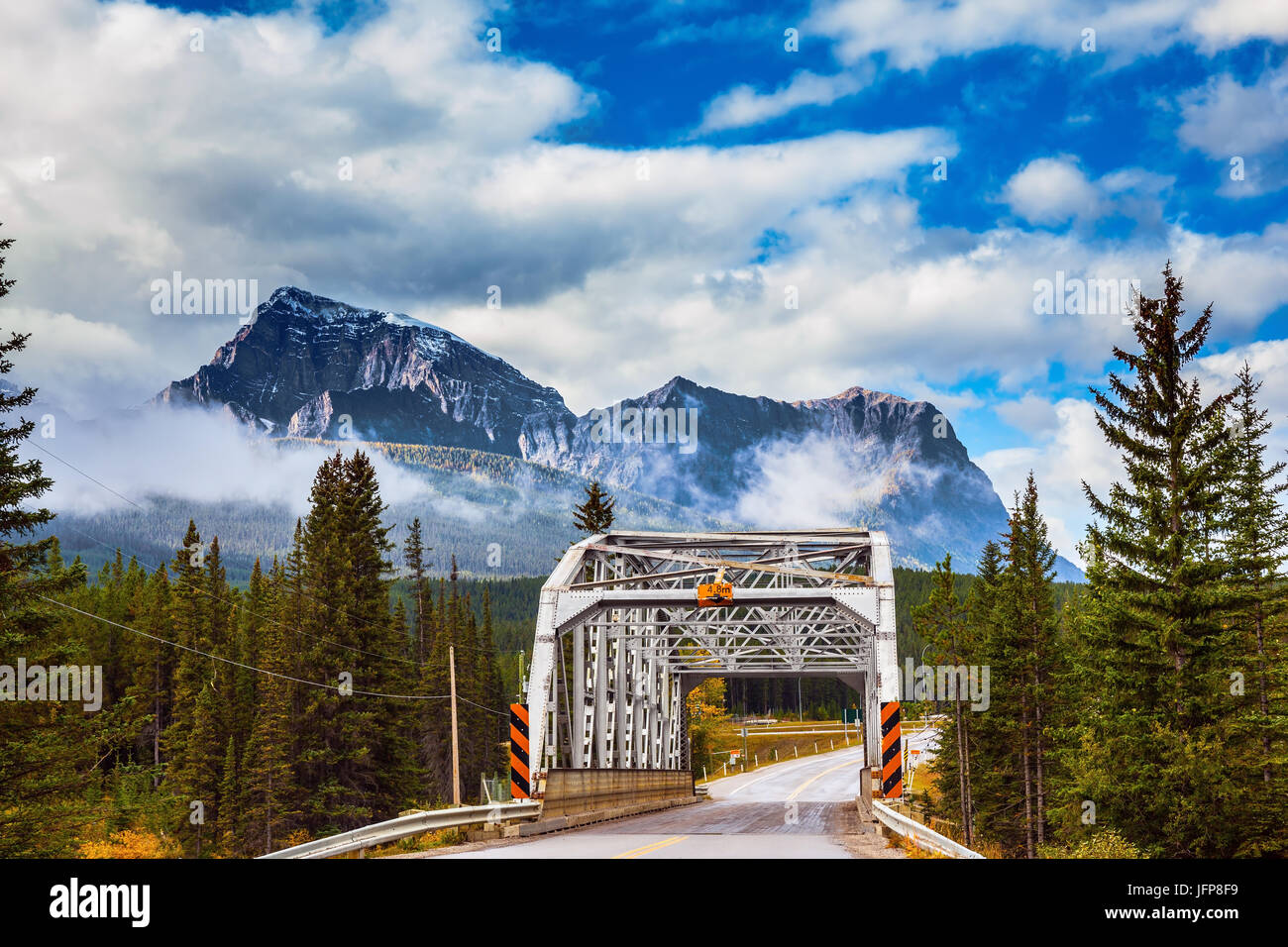Bridge in the picturesque mountain reserve Stock Photo - Alamy