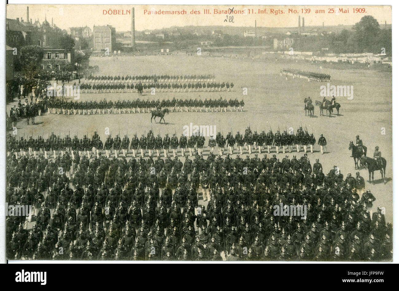 10826-Döbeln-1909-Parademarsch, 11. Infanterie-Regiment Nr. 139-Brück & Sohn Kunstverlag Stock Photo