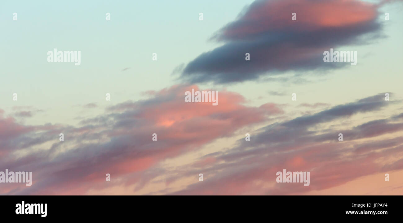 Sunrise sky panorama with clouds Stock Photo - Alamy