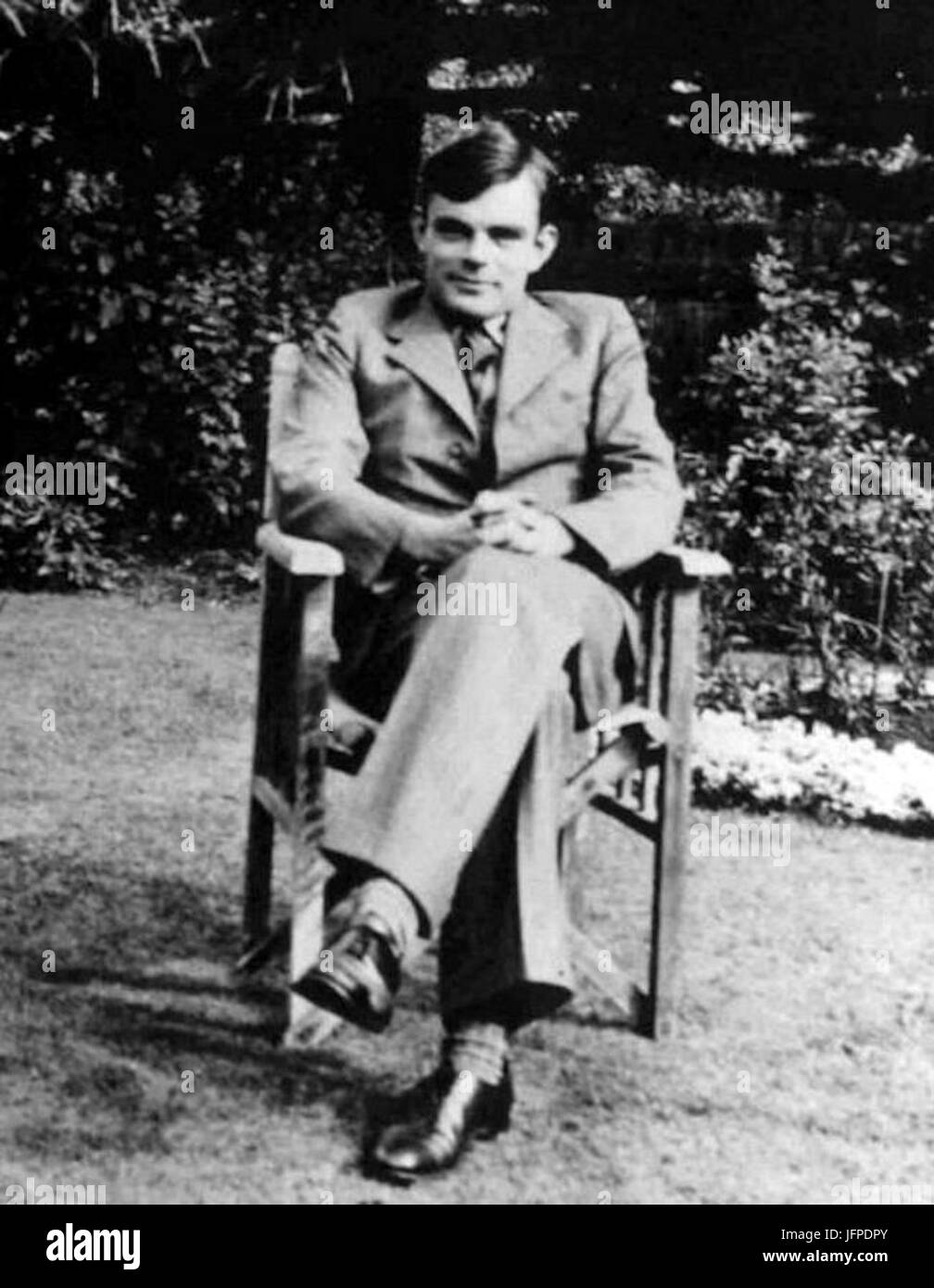 Alan Turing az 1930-as években Stock Photo