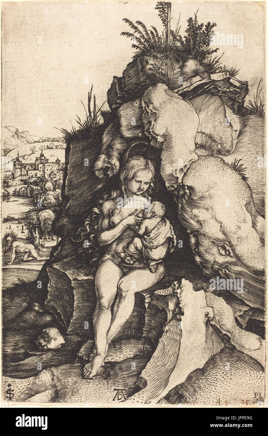 Albrecht Dürer - Buße des heiligen Johannes Chrysostomos (Washington) Stock Photo