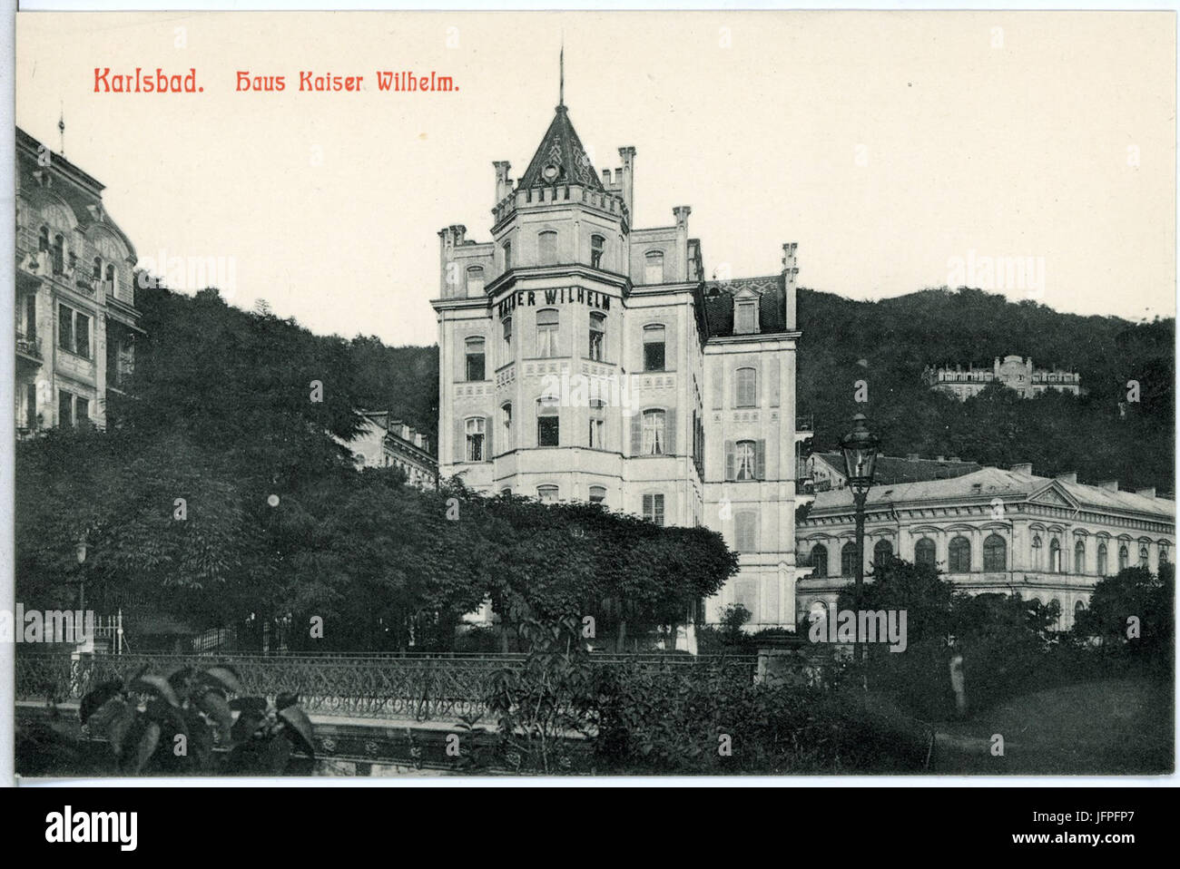 11614 Karlsbad 1910 Haus Kaiser Wilhelm Bruck Sohn Kunstverlag