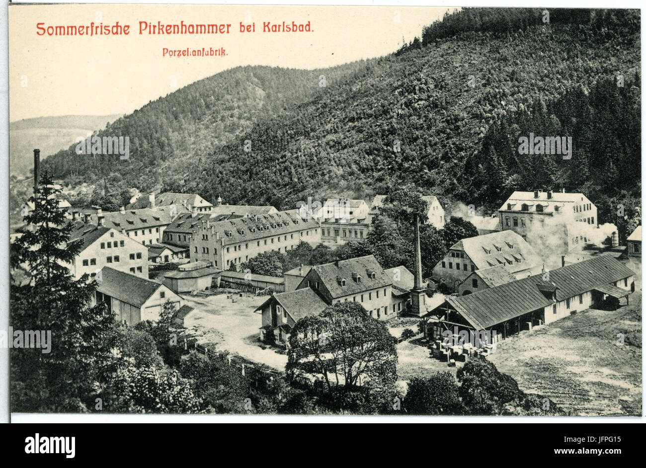 11774-Pirkenhammer-1910-Porzellanfabrik-Brück & Sohn Kunstverlag Stock Photo