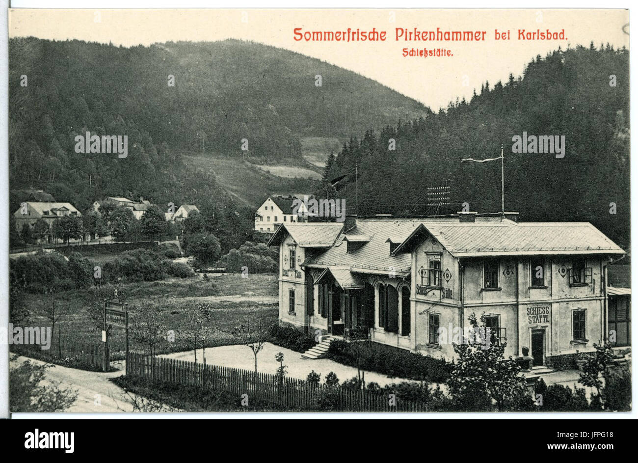 11776-Pirkenhammer-1910-Schießstätte-Brück & Sohn Kunstverlag Stock Photo