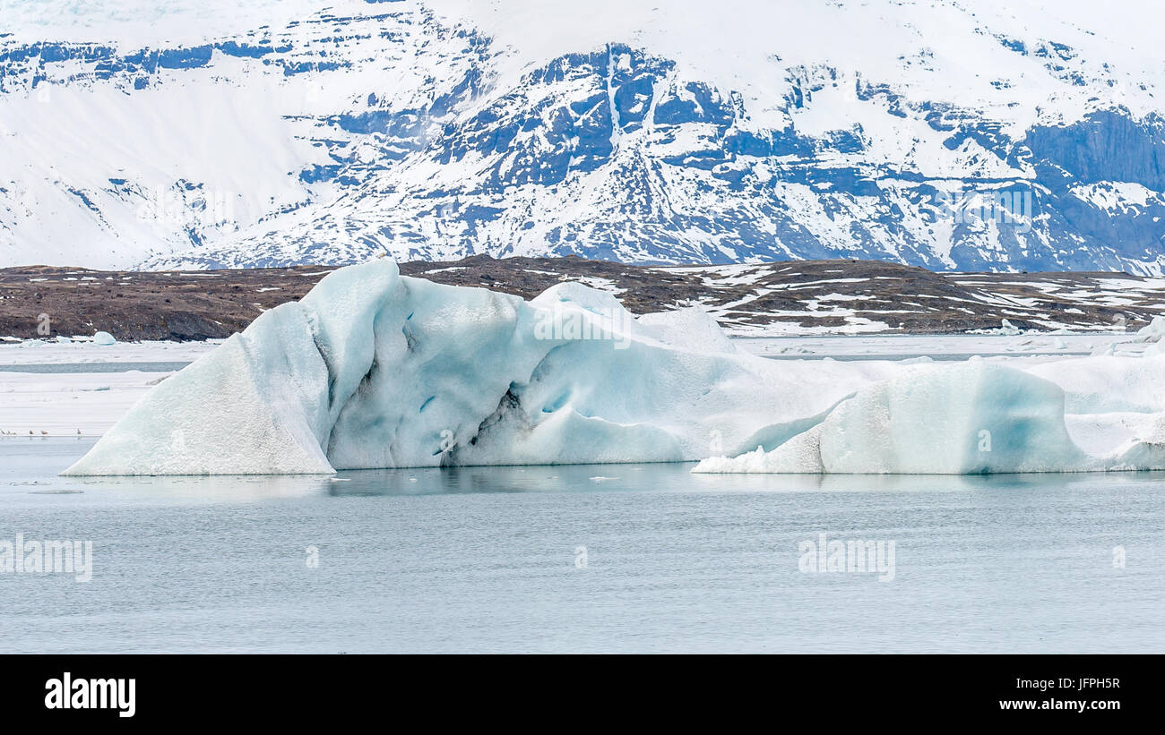 The ice beach in Iceland Stock Photo