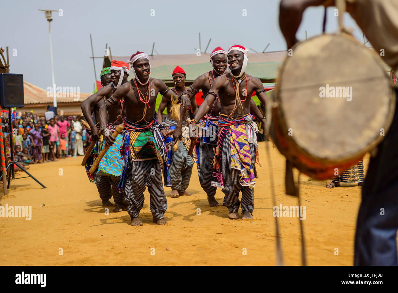 Voodoo celebration in Benin Stock Photo - Alamy