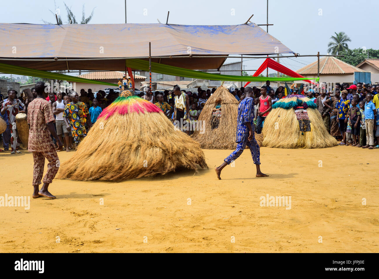 Voodoo celebration in Benin Stock Photo - Alamy