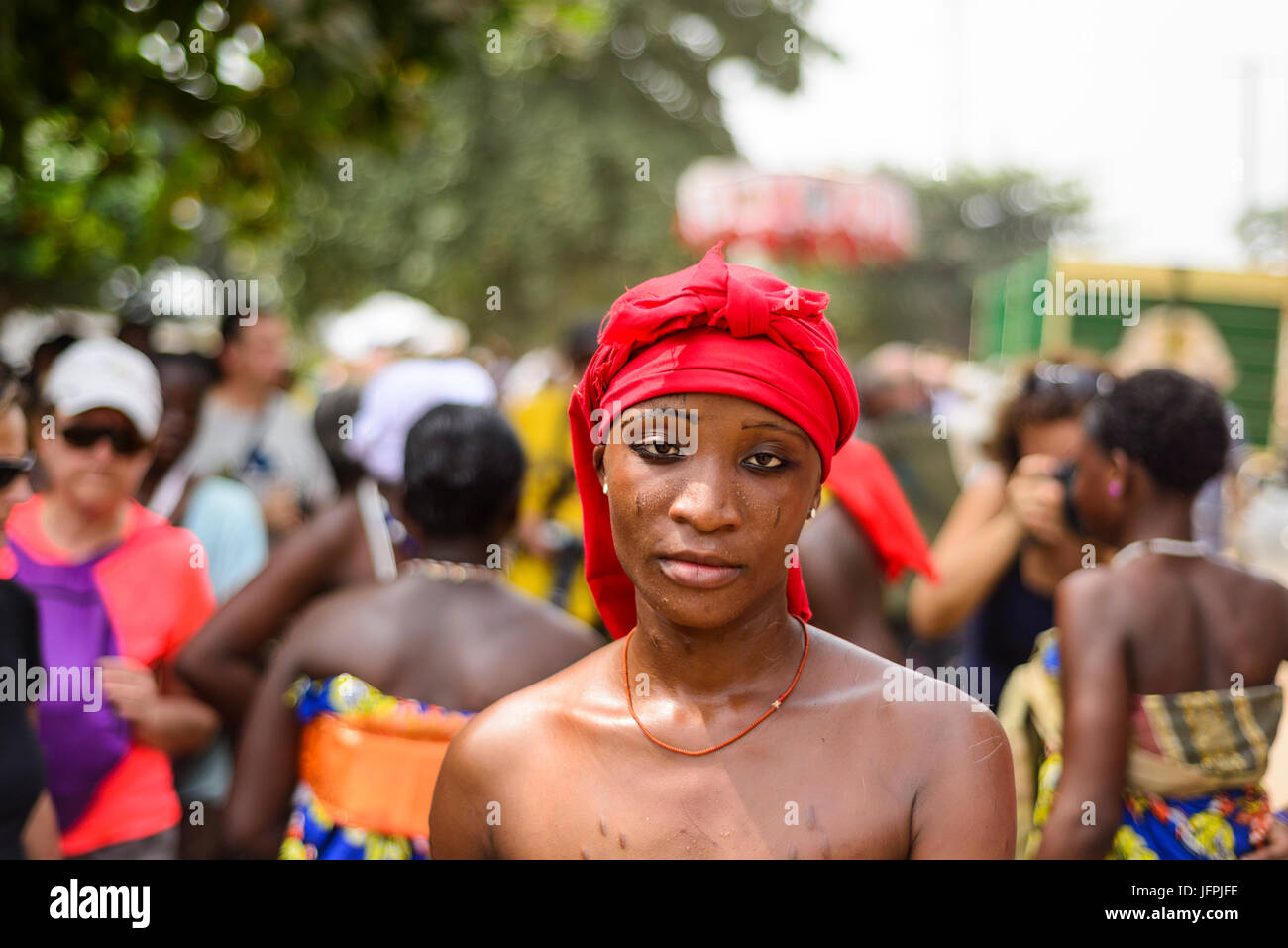 Voodoo celebration in Benin Stock Photo - Alamy