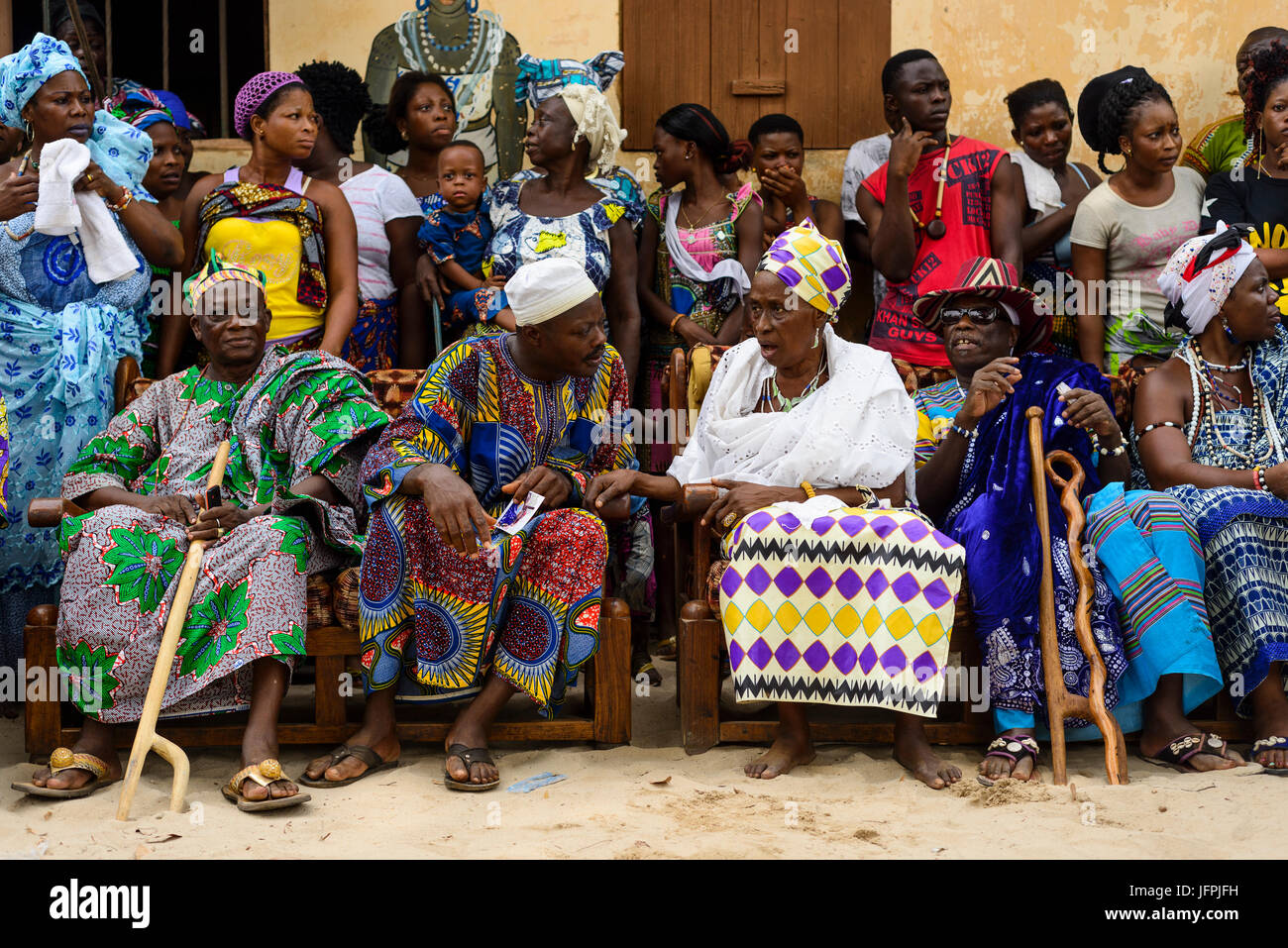 Voodoo celebration in Benin Stock Photo - Alamy