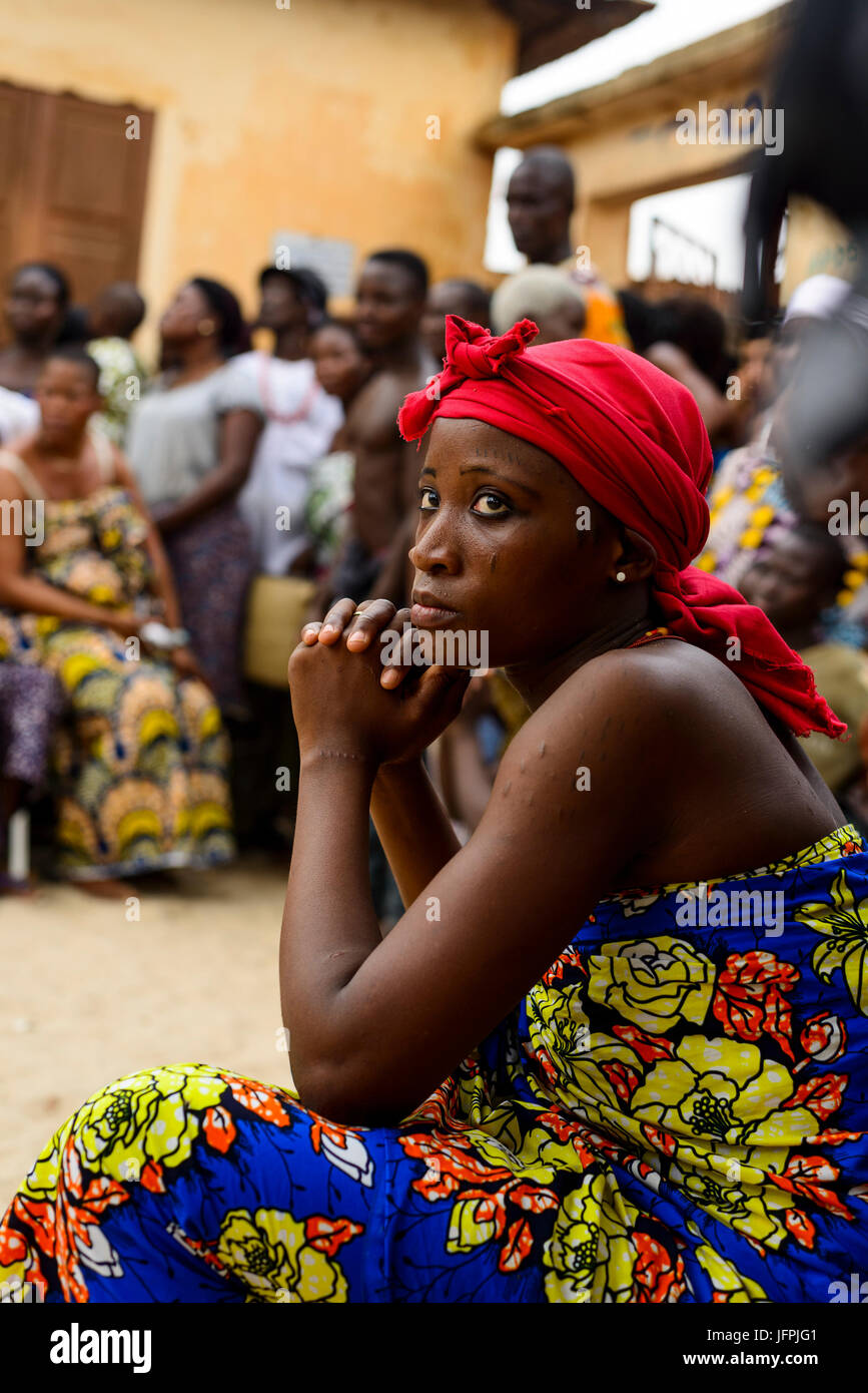 Voodoo celebration in Benin Stock Photo - Alamy