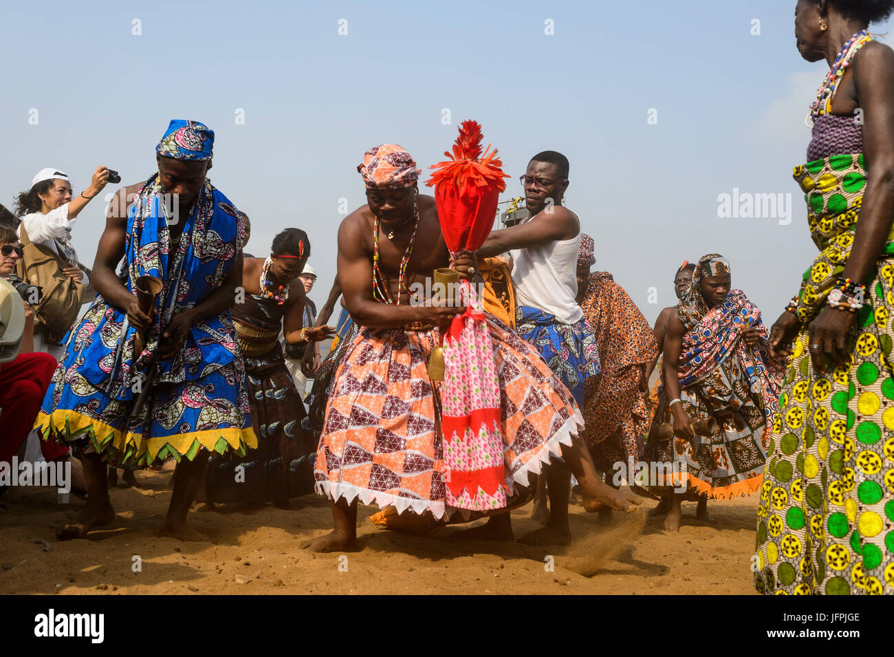 Voodoo celebration in Benin Stock Photo - Alamy
