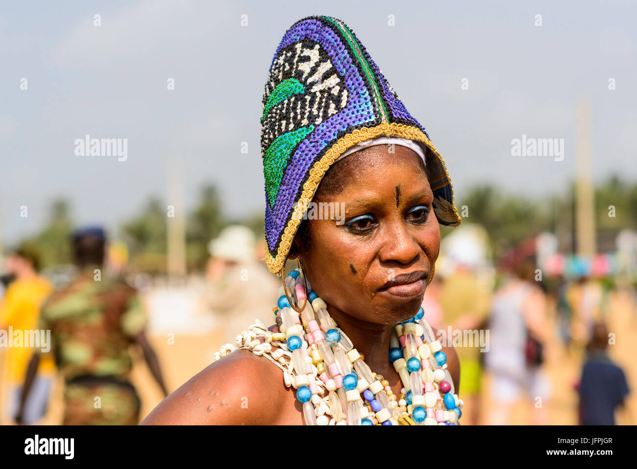 Voodoo celebration in Benin Stock Photo - Alamy